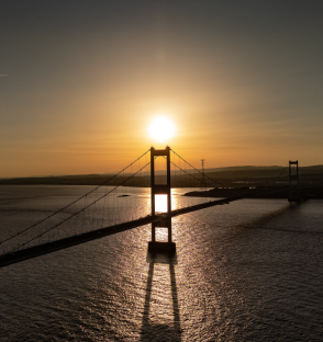 Sunset at Severn Bridge