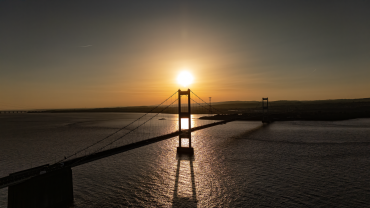 Sunset at Severn Bridge
